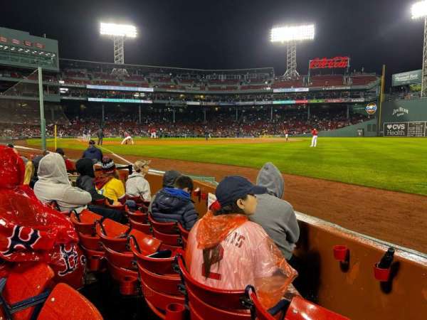 Fenway Park, section: Right Field Box 7, row: C, seat: 12