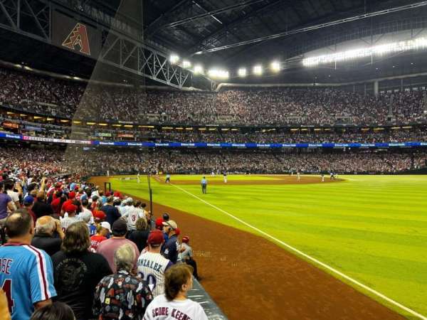 Chase Field, section: 109, row: 9, seat: 1
