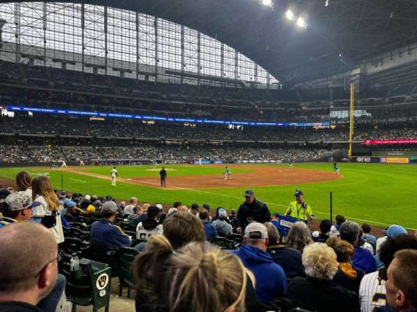 American Family Field, section: 109, row: 12, seat: 3