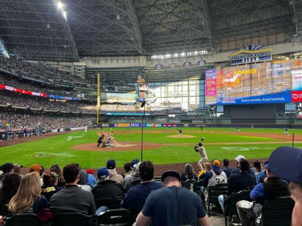 American Family Field, section: 116, row: 9, seat: 17