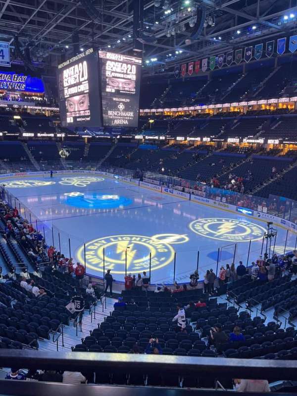 Benchmark International Arena, section: 211, row: A, seat: 4