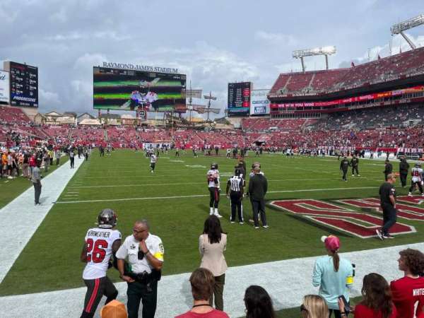Raymond James Stadium, section: 121, row: A, seat: 19