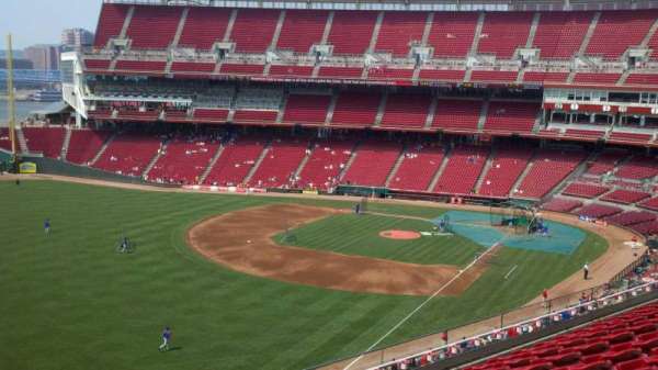 Great American Ball Park, section: 410, row: H, seat: 1