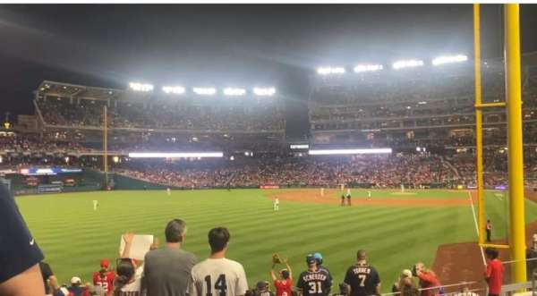 Nationals Park, section: 106, row: J, seat: 3