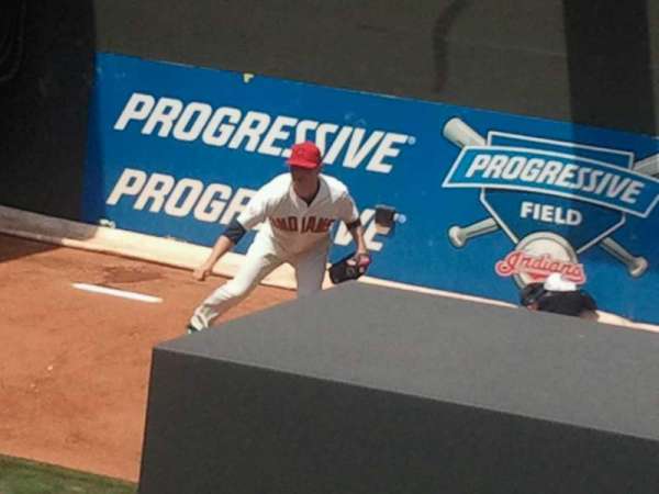 Progressive Field, section: 101, row: i, seat: 1