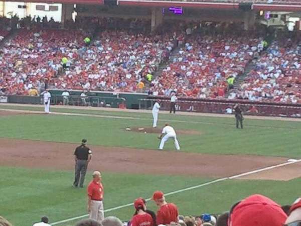 Great American Ball Park, section: 110, row: y, seat: 20