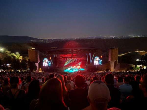 Red Rocks Amphitheatre, section: Center Left, row: 52, seat: 95