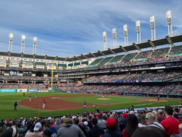 Progressive Field, section: 167, row: Y, seat: 7