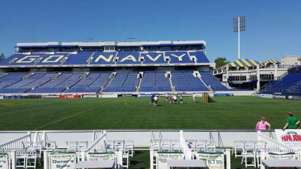 Navy-Marine Corps Memorial Stadium, section: 2, row: E, seat: 1