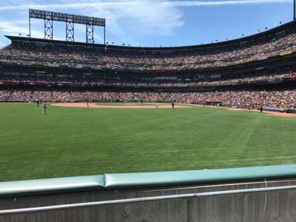 Oracle Park, section: 138, row: 1, seat: 20