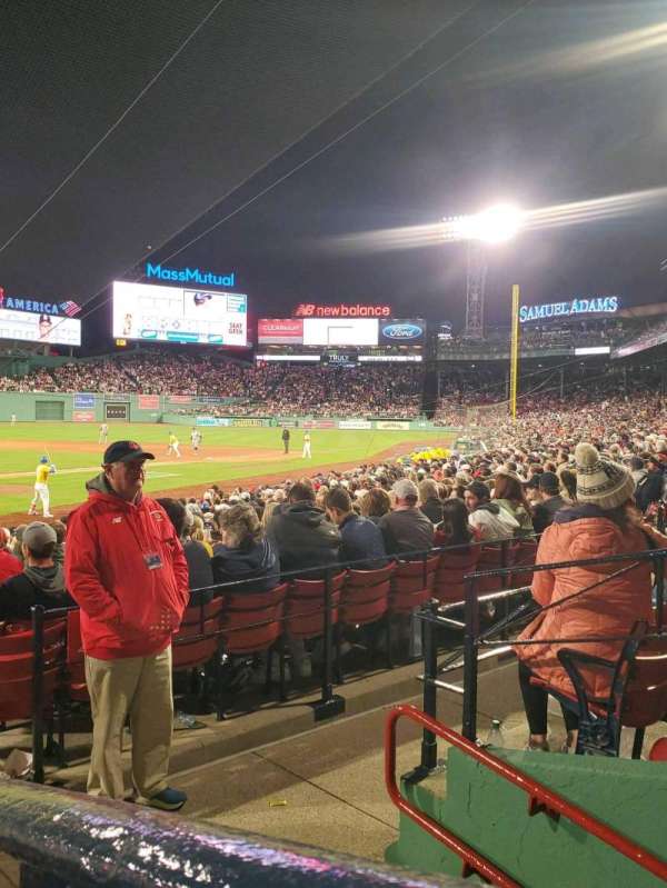 Fenway Park, section: loge box 127, row: cc, seat: 1