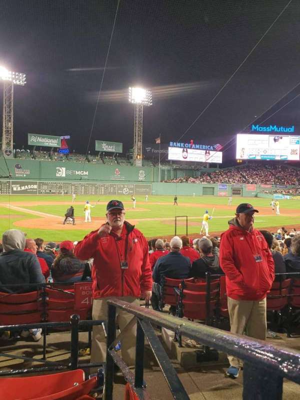 Fenway Park, section: loge box 127, row: cc, seat: 1