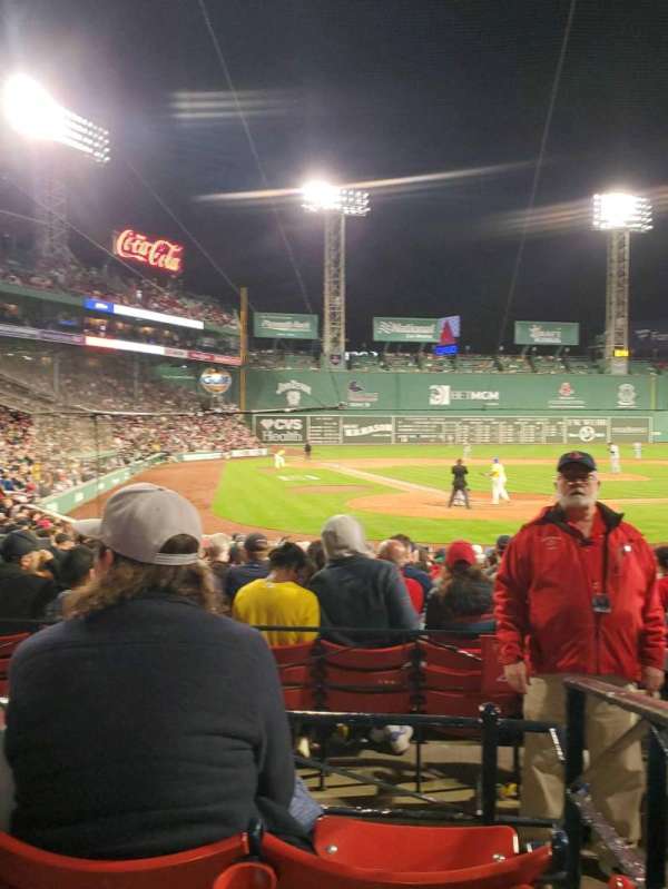 Fenway Park, section: loge box 127, row: cc, seat: 1