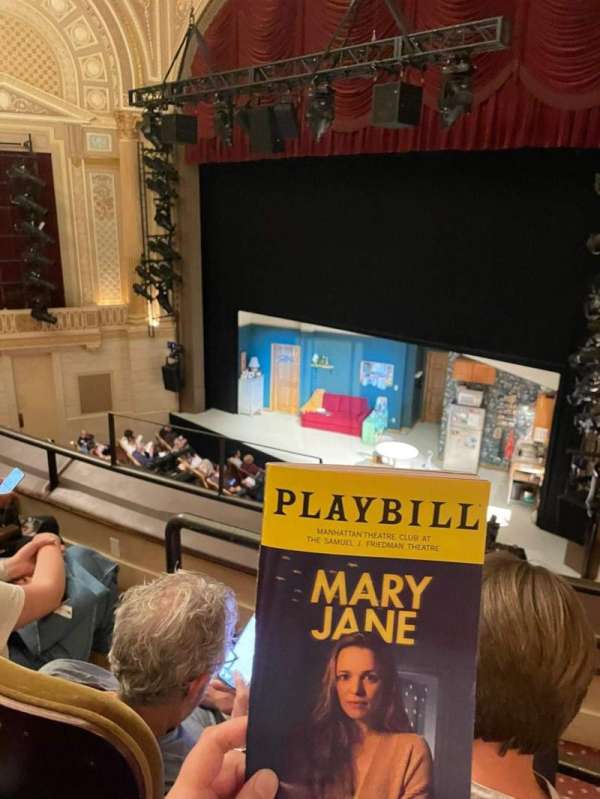 Samuel J. Friedman Theatre, section: Mezzanine R, row: A, seat: 8