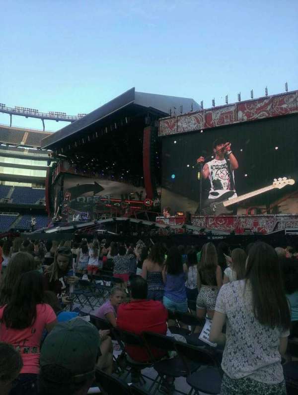 Gillette Stadium, section: Floor A1, row: 13, seat: 4