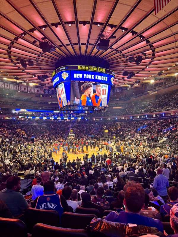 Madison Square Garden, section: 111, row: 11, seat: 9