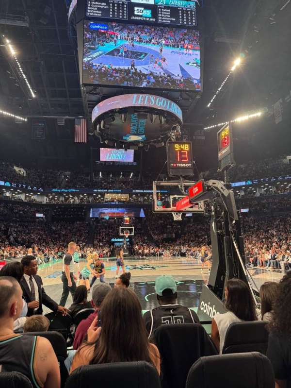 Barclays Center, section: 1, row: D, seat: 4
