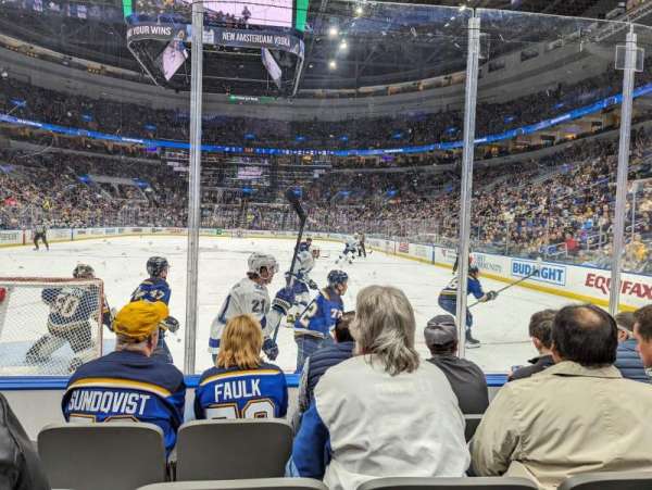 Enterprise Center, section: 122, row: D, seat: 5