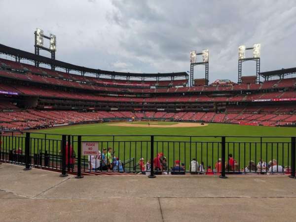 Busch Stadium, section: Freese’s Landing, row: A, seat: 8