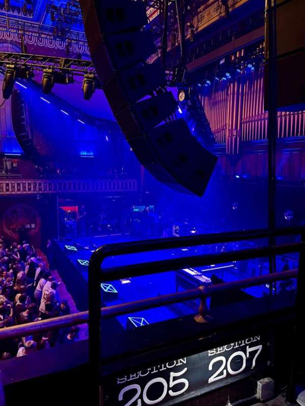 The Tabernacle, section: 205, row: B, seat: 1