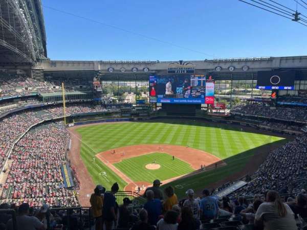 American Family Field, section: 420, row: 20, seat: 2