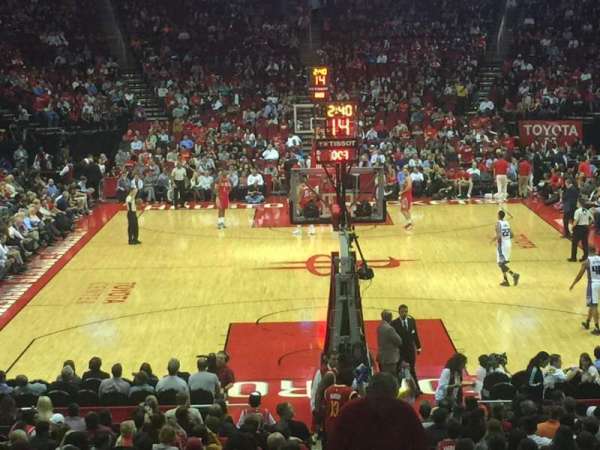 Toyota Center, section: 101, row: 18, seat: 1