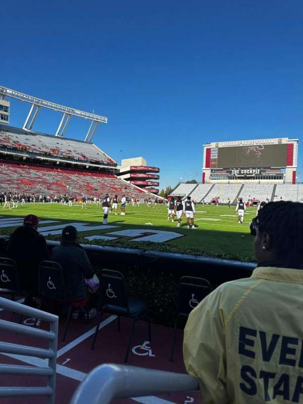 Williams-Brice Stadium, section: 14, row: 1, seat: 1-2