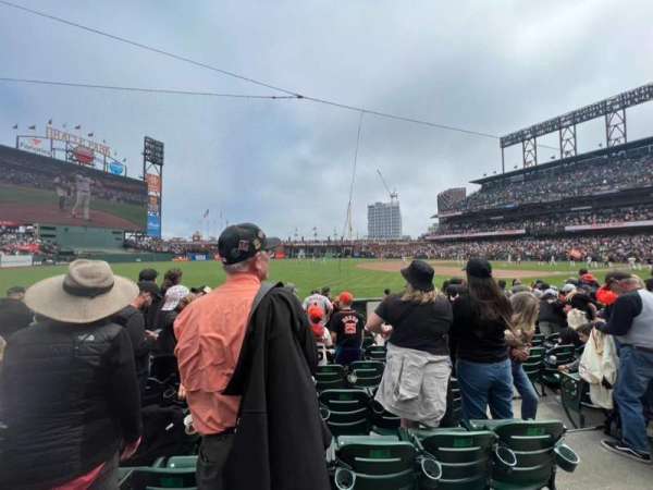 Oracle Park, section: 128, row: 8, seat: 3