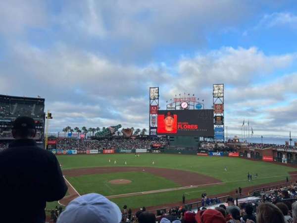 Oracle Park, section: 212, row: G, seat: 9
