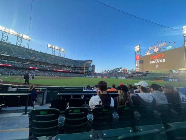 Oracle Park, section: 102, row: 4, seat: 16