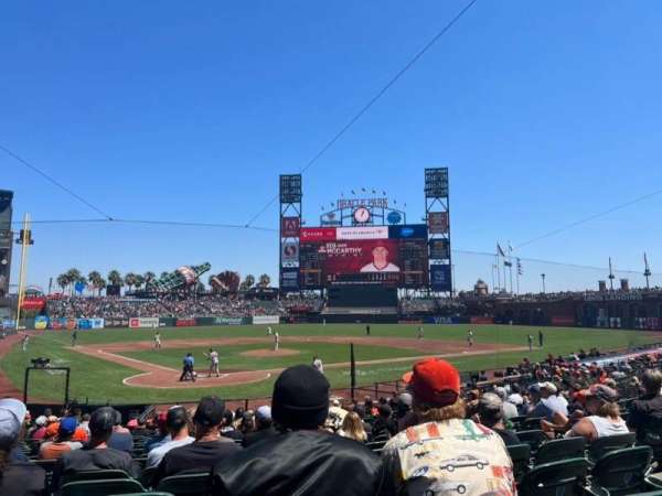 Oracle Park, section: 113, row: P, seat: 5