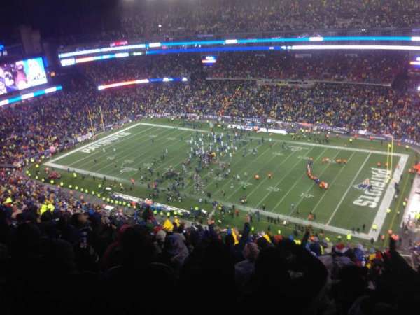 Gillette Stadium, section: 305, row: 25, seat: 5