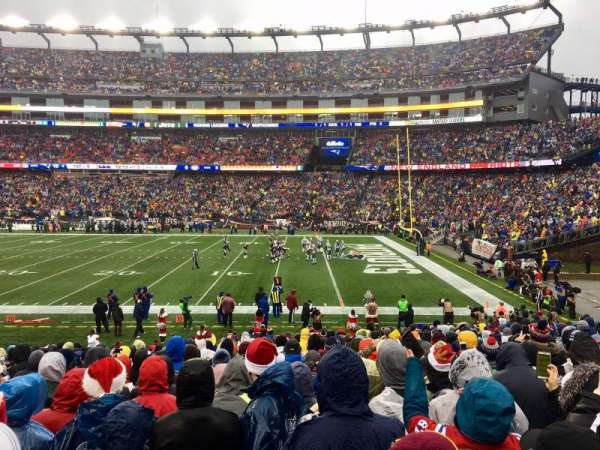 Gillette Stadium, section: 106, row: 20, seat: 8