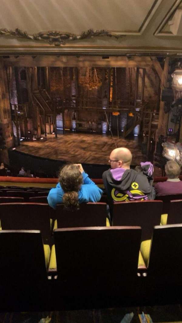 Victoria Palace Theatre, section: Royal Circle, row: E, seat: 22