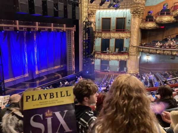 Emerson Colonial Theatre, section: Dress Circle L, row: D, seat: 19