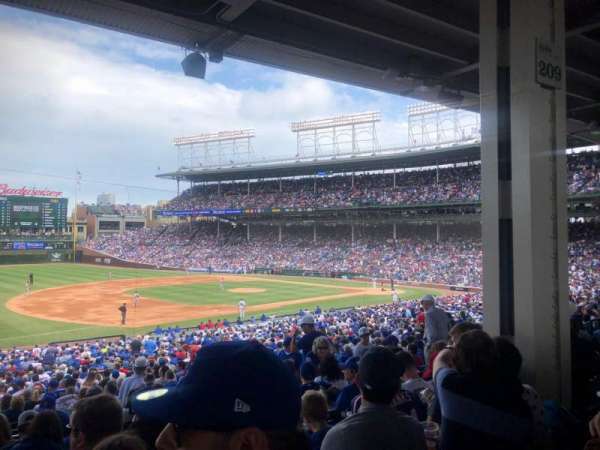 Wrigley Field, section: 208, row: 9, seat: 14