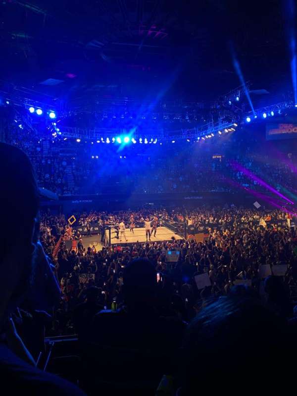 Kia Forum, section: 109, row: 8, seat: 3