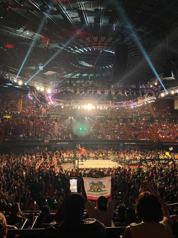 Kia Forum, section: 109, row: 8, seat: 3