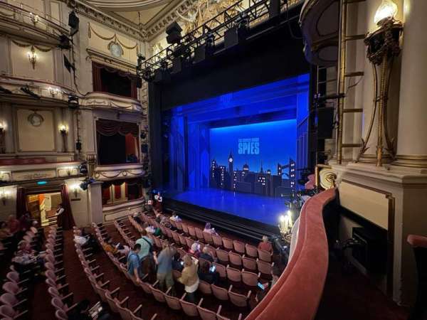 Noël Coward Theatre, section: Royal Circle, row: A, seat: 5