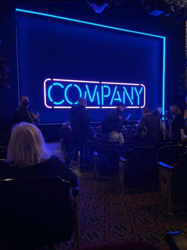 Bernard B. Jacobs Theatre, section: Orchestra L, row: M, seat: 3