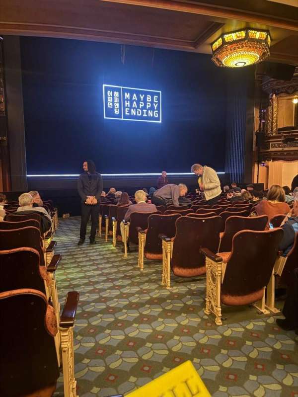 Belasco Theatre, section: Orchestra L, row: O, seat: 1