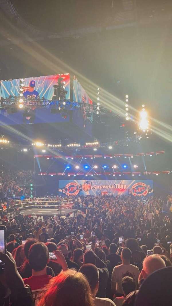 The O2, London, section: 107, row: E, seat: 230
