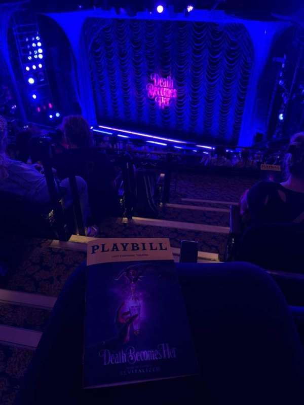 Lunt-Fontanne Theatre, section: Middle Mezzanine R, row: E, seat: 2