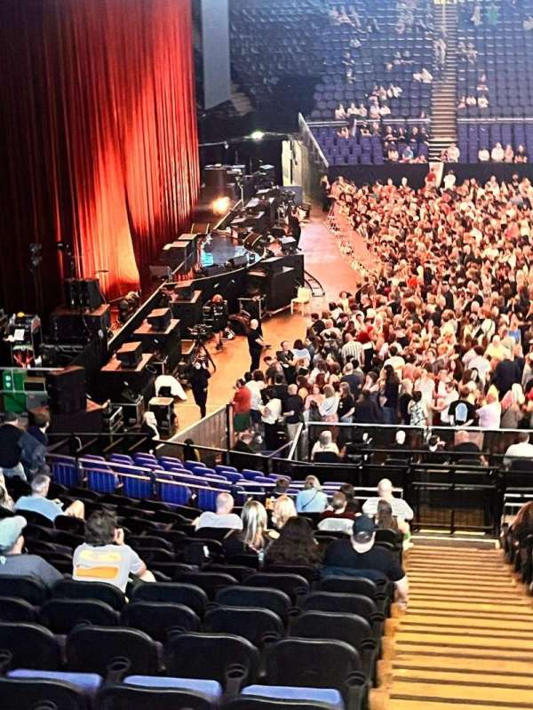 The O2, London, section: 101, row: 2, seat: 24