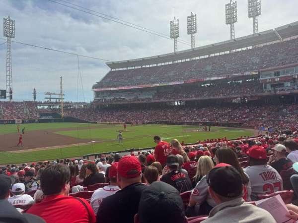 Great American Ball Park, section: 114, row: W, seat: 7