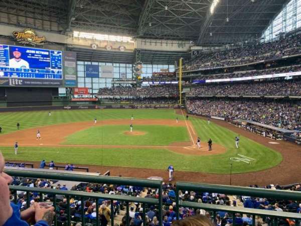 American Family Field, section: 222, row: 2, seat: 9