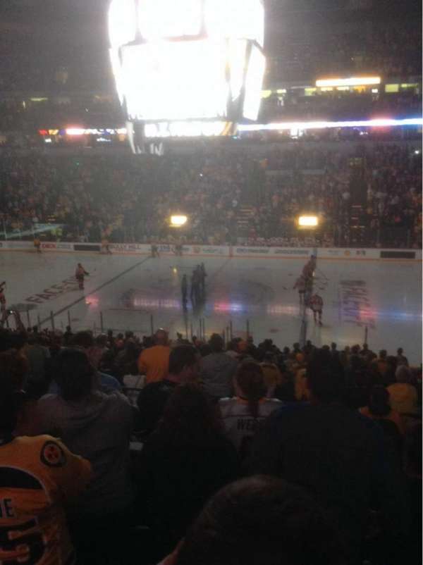 Bridgestone Arena, section: 106, row: P, seat: 1