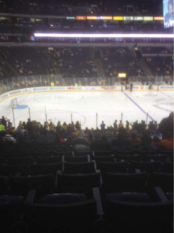 Bridgestone Arena, section: 104, row: M, seat: 8