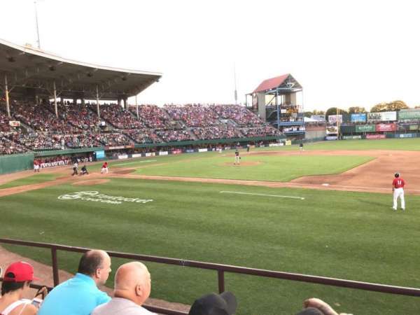 McCoy Stadium, section: 1, row: C, seat: 1