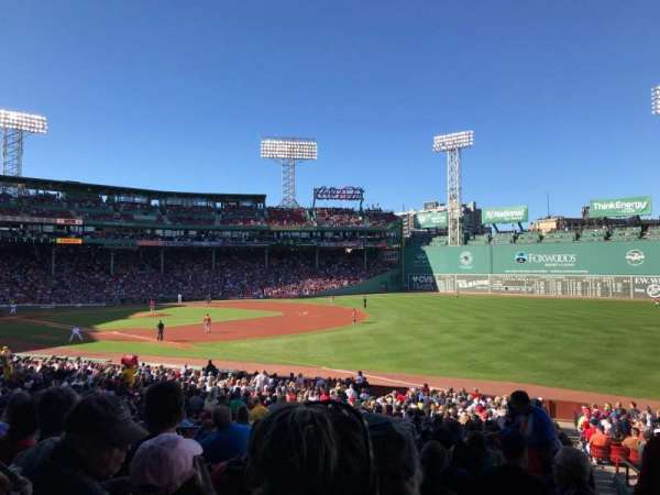Fenway Park, section: Grandstand 10, row: 1, seat: 1